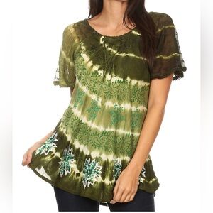 NWOT Advance Apparels Aline Women's Short Sleeve Loose Scoop Neck Top